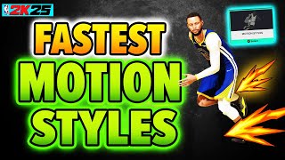 Fastest Motion Styles for Guards  NBA 2K25 Best Build [upl. by Aseret]