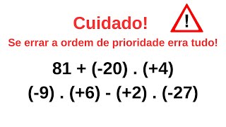 Expressões numéricas  Regras do parenteses colchetes e chaves [upl. by Hulbig]