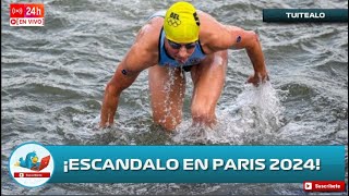 Escándalo en París La triatleta belga Claire Michel lleva días hospitalizada tras nadar en río Sena [upl. by Elletsirhc]