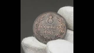 1885 H 8 Doubles Guernsey Coin Restrike guernsey [upl. by Nahoj565]