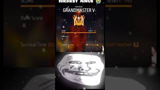 sad troll face freefire viralvideo [upl. by Nnaylrebmik]