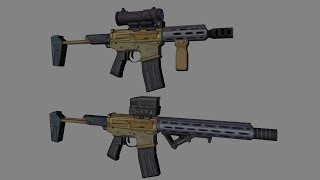 AAC Honey Badger Project Zomboid Gun Modding [upl. by Eendys]