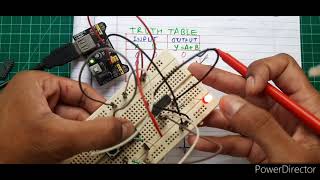 LOGIC GATE verification on BREAD BOARD [upl. by Anglim]