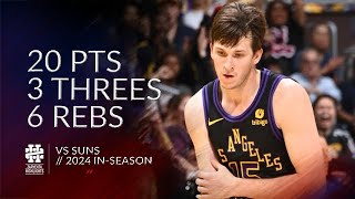 Austin Reaves 20 pts 3 threes 6 rebs vs Suns 2324 season [upl. by Carrew785]