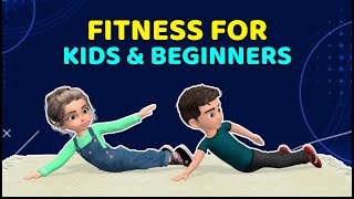 25 MIN FUN FITNESS WORKOUT FOR BEGINNERS AND CHILDREN KIDS EXERCISE AT HOME [upl. by Nellda]