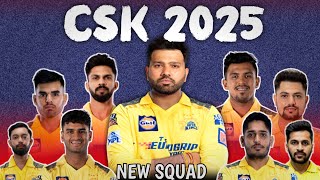 Csk 2025 squad  Chennai super kings 2025 squad  ipl 2025 [upl. by Peers]