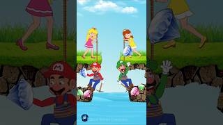 Mario and Luigis Competition 🍄☘ Dont Be Greedy 💚 shorts shortvideo viralshorts story tiktok [upl. by Patti863]