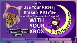 Use your Razer Kraken Kitty with your XBOX Also ANY incompatible headset for xbox [upl. by Aisenat]