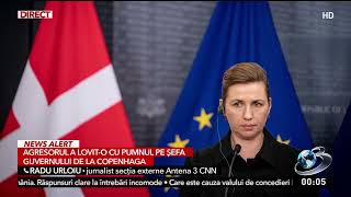 Mette Frederiksen premierul Danemarcei a fost atacată şi lovită în centrul oraşului Copenhaga [upl. by Hama343]