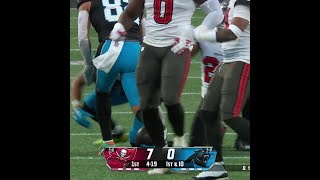 Jonathon Brooks catches for a 18yard Gain vs Tampa Bay Buccaneers [upl. by Gaye]