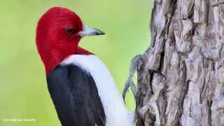 Red Headed Woodpecker Call  Red Headed Woodpecker Sound and Song  Natural Bird Songs [upl. by Gabriell]