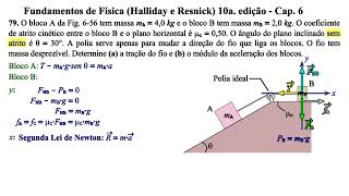 Aula 79  Fundamentos de Física Halliday e Resnick 10a Edição  Cap 6 [upl. by Ekle]