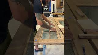 Most satisfying part of building French doors doors woodwork woodworking woodshop satisfying [upl. by Nwahsid]