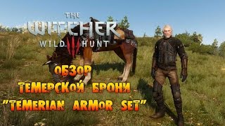 The Witcher 3 Wild Hunt  Обзор Темерской брони quotTemerian Armor Setquot [upl. by Alyakam]