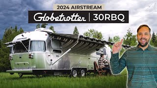 LUXURY TRAVEL TRAILER  AllNew 2024 Airstream Globetrotter 30RB FULL Walk Through Tour [upl. by Glassman546]