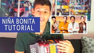 Niña Bonita  Tutorial de Acordeon  Binomio de Oro [upl. by Ragen281]