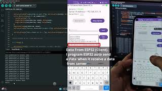 Android ESP32 Socket Programming TCP Server Multi Clients [upl. by Anyaj]