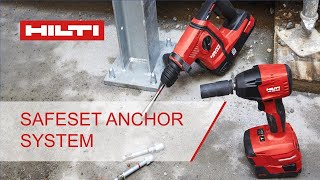 Hilti Anchor SafeSet introduction [upl. by Raven255]