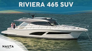 Riviera Yachts 465 SUV  boat tour esterni e cabine [upl. by Attesor]