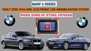 BMW 3 Series Fault Code  2F44 DME Electronic Car Immobilisation System Work Done by xtool PS70Pro [upl. by Kramal]