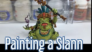 My Simple Slann painting method Seraphon Age of Sigmar [upl. by Grosvenor545]