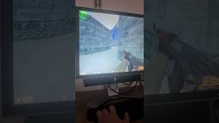 I started playing CS16 on a shitty pc NO HATE INTENDED retropc counterstrike cs16 commodore [upl. by Ahsinelg]