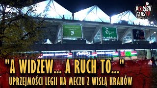 quotA WIDZEW A RUCH TOquot  uprzejmości Legii na meczu z Wisłą pod stadionem 21102018 r [upl. by Errol]