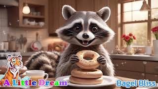 Kidsong  Bagel Bliss with Raccoon [upl. by Ahseikram]