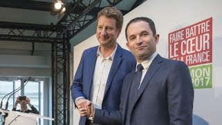 Déclaration à la presse de Yannick Jadot et Benoît Hamon [upl. by Ide]