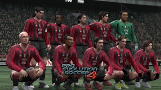 Super Milan  Pro Evolution Soccer 4 PS2 [upl. by Annagroeg]