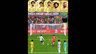 Salah Penalty Kicks Evolution From FIFA 21 To FC 25 mohammedsalah mosalah penaltykick shorts [upl. by Aras]