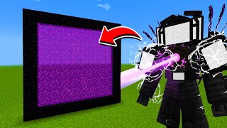 How to Make A Portal To The Titan Tv Man Upgraded Dimension in Minecraft [upl. by Nuoras]