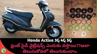 Honda Activa front side vibrations rectify  In Hari Mec [upl. by Samtsirhc]