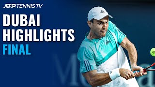 Lloyd Harris v Aslan Karatsev  Dubai 2021 Final Highlights [upl. by Adnarram]