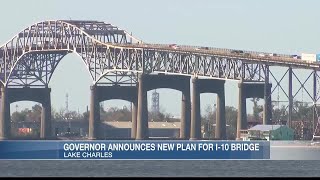 Gov Landry announces new proposal for I10 bridge over Calcasieu [upl. by Sinne478]