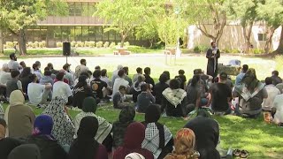 ProPalestine protest continues to fifth day on Sacramento State campus [upl. by Rudelson16]