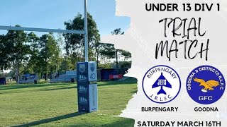 U13s Div 1 Jets Vs Goodna trial Second half [upl. by Manly178]