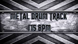 Metal Drum Track 175 BPM HQHD [upl. by Hinkle]