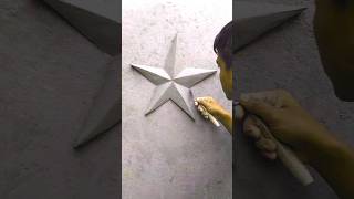 Star Plaster Design 👌⭐️🌟vairalshort plaster star [upl. by Hertberg]