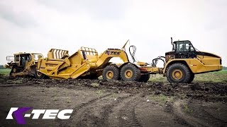 KTec 1263 ADT Push Loading Wet Topsoil [upl. by Zizaludba640]