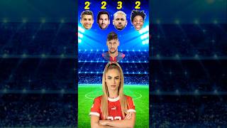 Ronaldo vs Messi vs IShowSpeed vs Neymar  Alisha Lehmann Asks 🤩⚽ [upl. by Amin]