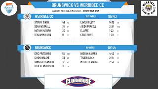 Victorian SubDistrict CA  NorthWest 3rd XI Division 1  RdQF  Brunswick v Werribee CC  Day 2 [upl. by Ennahtur624]