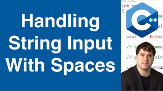 Handling String Input With Spaces  C Tutorial [upl. by Averyl]