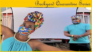 Movie Screen Projection Cloth 120in Backyard Quarantine Series Part 7 [upl. by Ydoc]