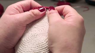 How to knit a kippah step 8 Final [upl. by Elfstan]