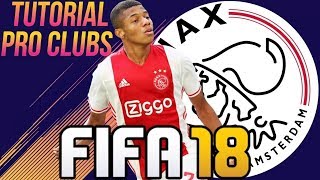 FIFA 18  TUTORIAL FACE I David Neres Ajax Pro Clubs [upl. by Perl]