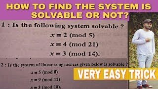 Solvability condition for convergence systems  linear congruence problem  in hindi [upl. by Dari]