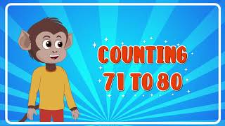 Lets Learn counting 71 to 80  Counting  Counting 70 to 80 [upl. by Nnasus353]