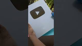 Homemade Youtube sliver Button slime😱 No borex No Activator shorts viral trending [upl. by Lacombe]