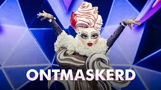 Ontmaskering  Dame Blanche🍦 The Masked Singer  Seizoen 4  VTM [upl. by Nissa]